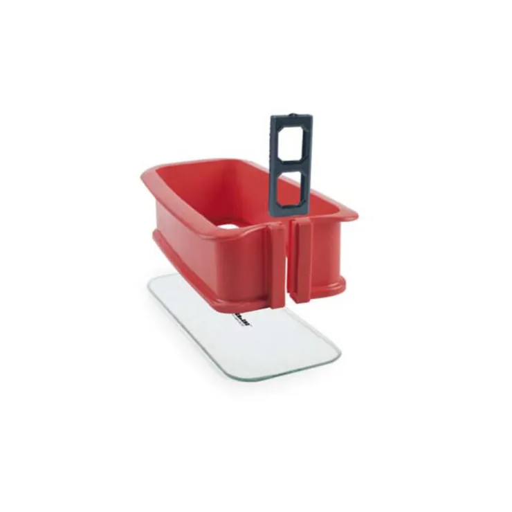 Moule à manqué démontable rectangulaire silicone base en verre-Cerf Dellier Outlet