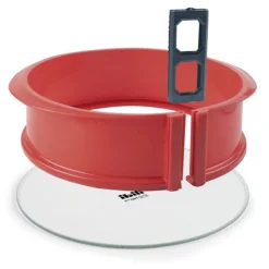 Moule à manqué démontable rond silicone base en verre 22,5 cm-Cerf Dellier New