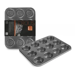 Moule 12 muffins perforé anti-adhérent-Cerf Dellier Sale