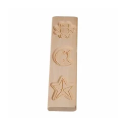 Moule à spéculoos en bois 3 astres-Cerf Dellier Best
