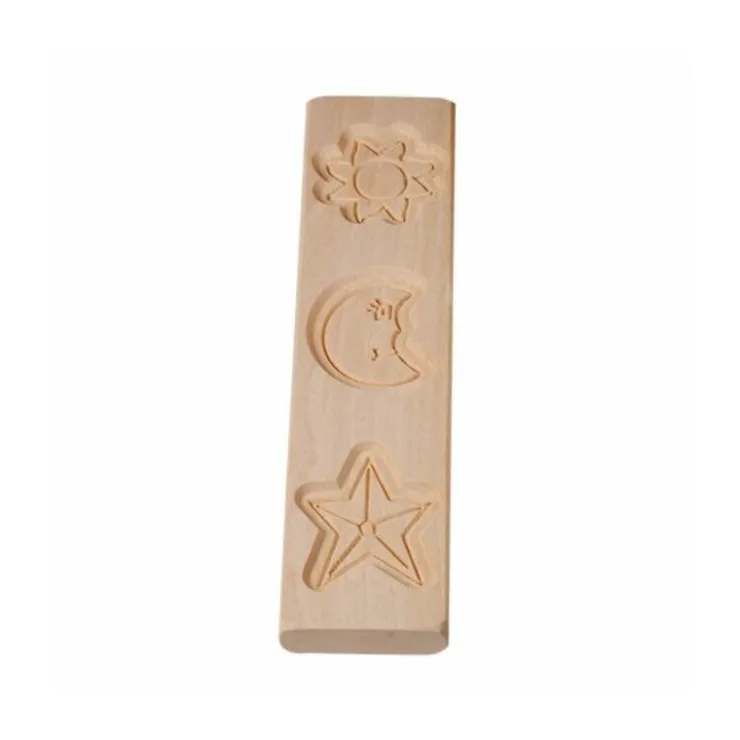 Moule à spéculoos en bois 3 astres-Cerf Dellier Best