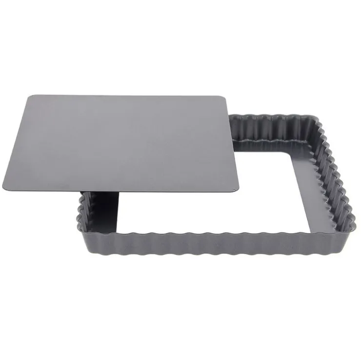 Moule à tarte carrée 23 cm à fond amovible-Cerf Dellier Discount