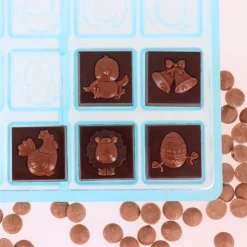 Moule carrés chocolat napolitains Pâques-Cerf Dellier Clearance