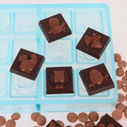 Moule carrés chocolat napolitains Pâques-Cerf Dellier Clearance