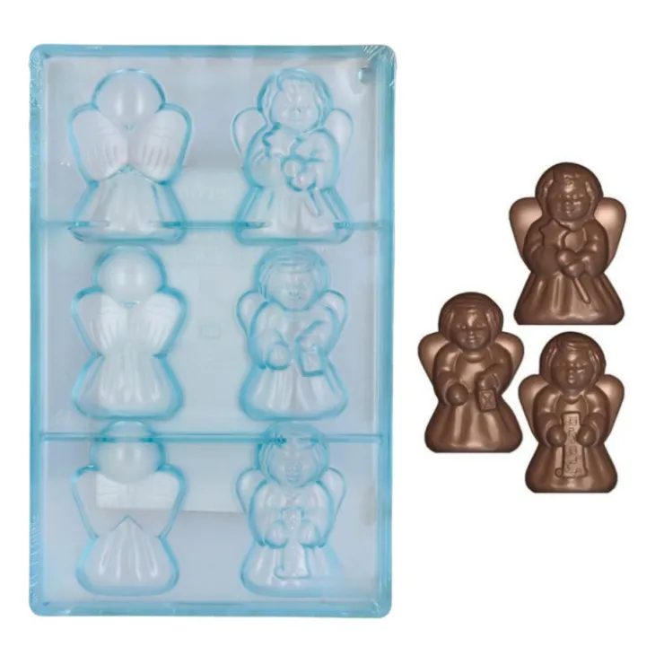 Moule chocolat 3 Anges assortis Patisdécor-Cerf Dellier Clearance