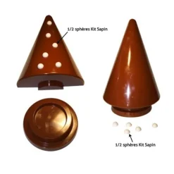 Moule chocolat 60 demi sphères-Cerf Dellier Clearance