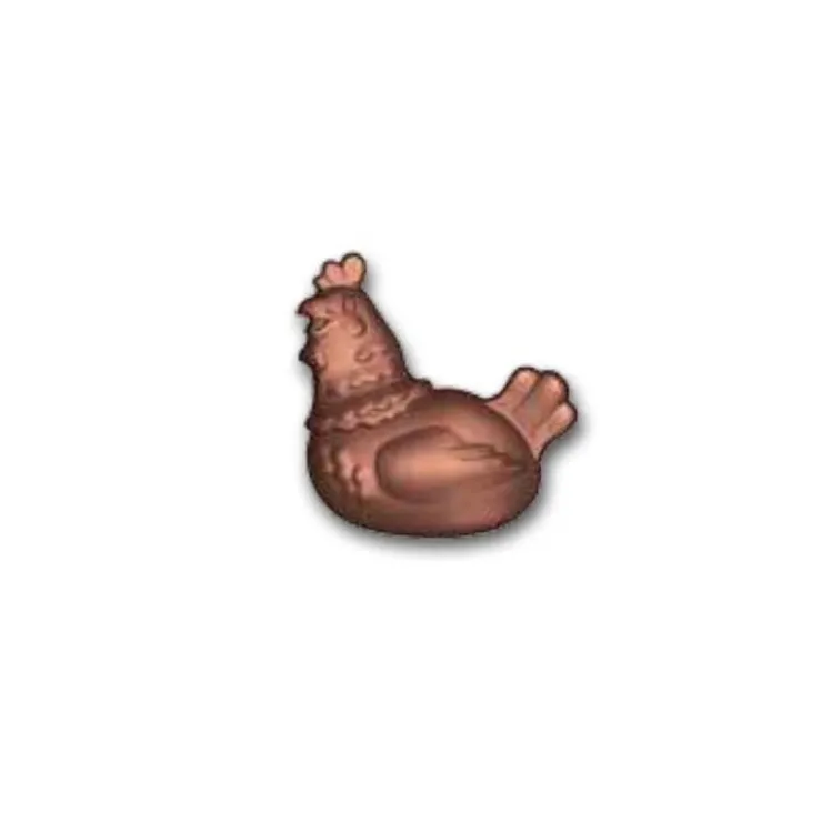 Moule chocolat 8 poules plates assises 5 cm-Cerf Dellier Clearance