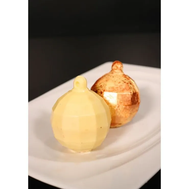 Moule chocolat Boule de Noël à facettes Patisdécor-Cerf Dellier Discount