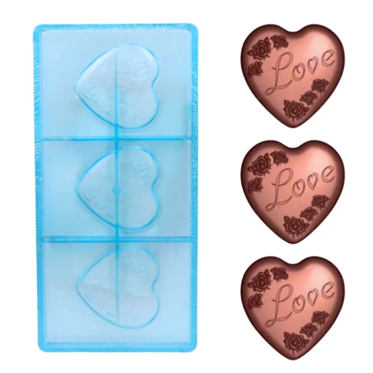 Moule chocolat coeurs Love-Cerf Dellier New