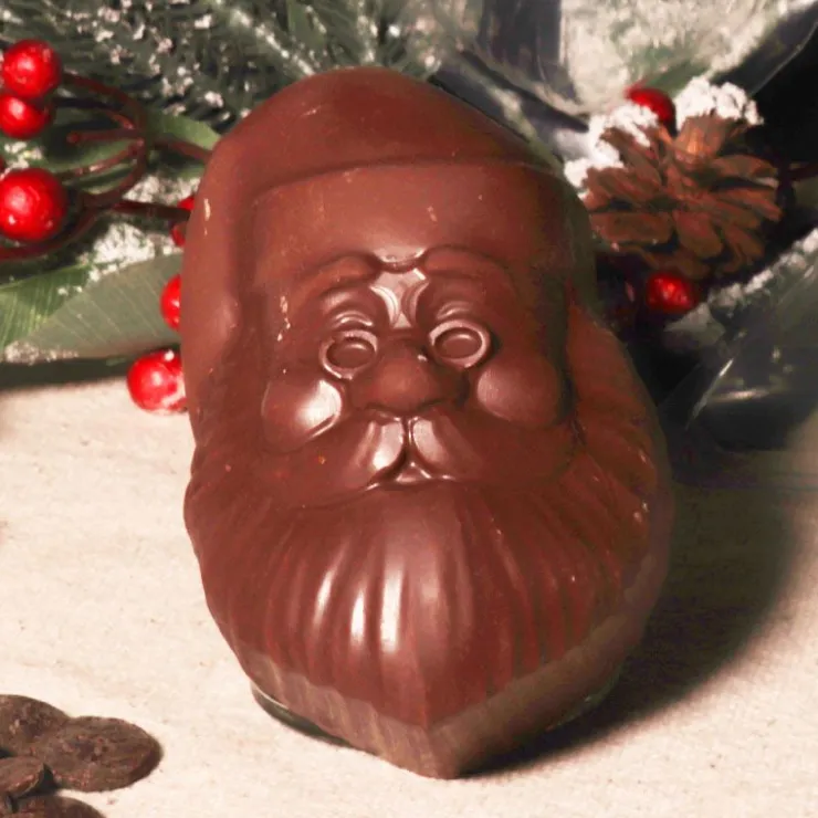 Moule chocolat en 3 parties Visage du père Noël Patisdécor-Cerf Dellier Online