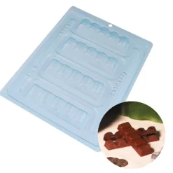 Moule chocolat en 3 parties petites barres-Cerf Dellier Online