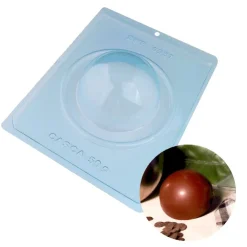 Moule chocolat en 3 parties demi-sphère 10 cm-Cerf Dellier