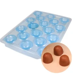 Moule chocolat en 3 parties 18 mini truffes-Cerf Dellier New