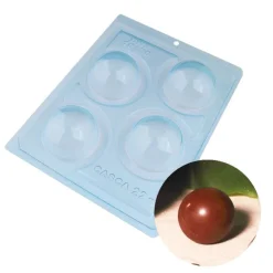Moule chocolat en 3 parties demi-sphères 6 cm-Cerf Dellier Hot