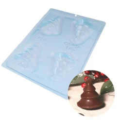 Moule chocolat en 3 parties Sapin de Noël Patisdécor-Cerf Dellier Best
