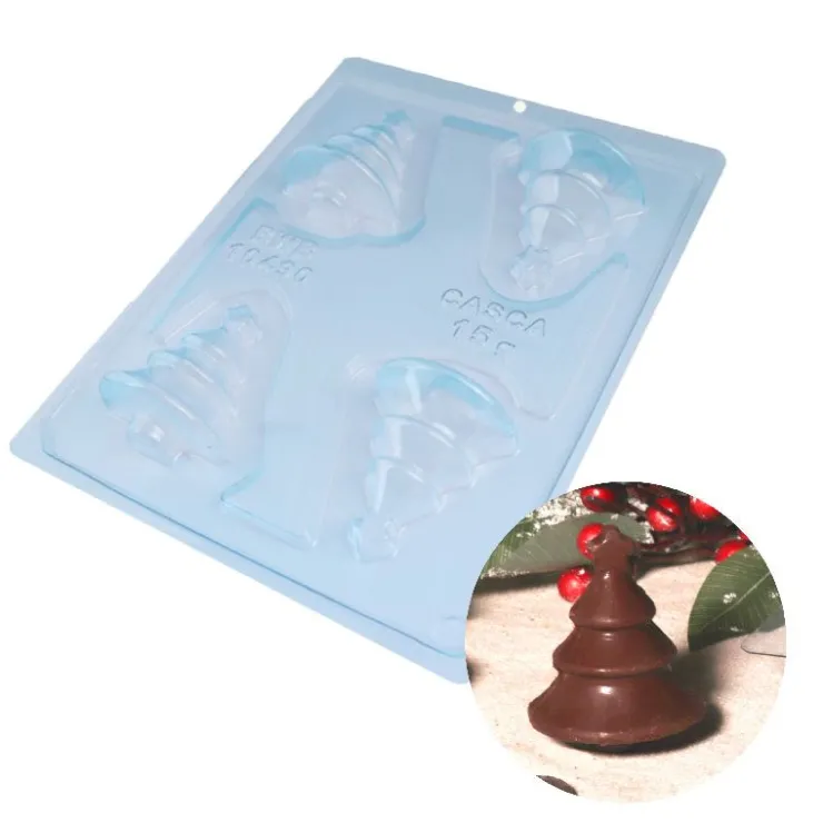 Moule chocolat en 3 parties Sapin de Noël Patisdécor-Cerf Dellier Best