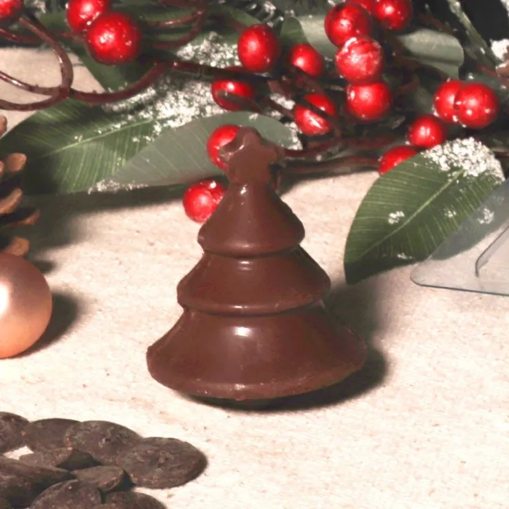 Moule chocolat en 3 parties Sapin de Noël Patisdécor-Cerf Dellier Best