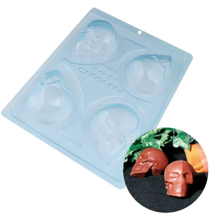 Moule chocolat en 3 parties petits crânes-Cerf Dellier New