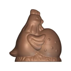 Moule chocolat Poule et son oeuf à pois Patisdécor-Cerf Dellier Online