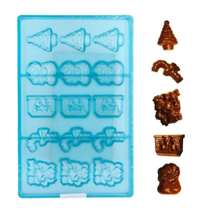 Moule chocolat Sujets de Noel assortis-Cerf Dellier Best
