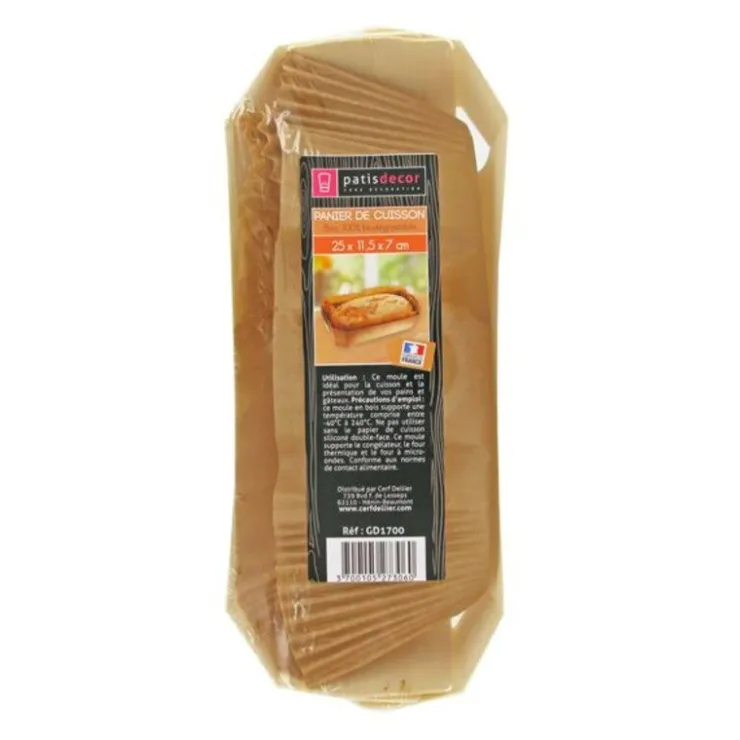 Moule de cuisson bois 25 x 11,5 x 7 cm-Cerf Dellier Hot