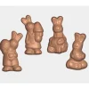 Moule friture en chocolat petits lapins 4 g-Cerf Dellier New