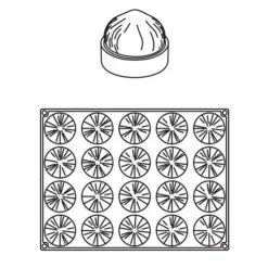 Moule mini tarte 3D Noisettes Pavoni-Cerf Dellier New