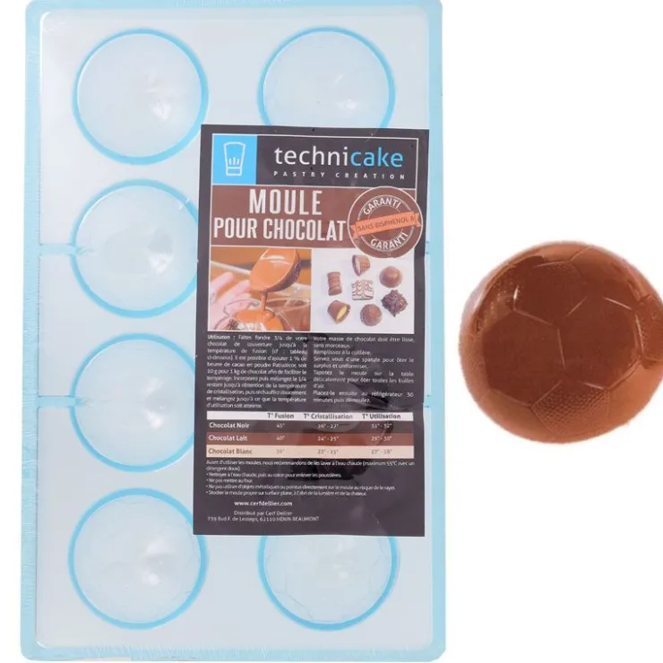 Moule petits ballons de foot 5 cm-Cerf Dellier Discount