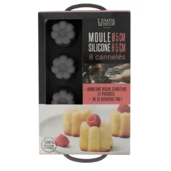 Moule Silicone 8 cannelés 5 cm-Cerf Dellier Outlet