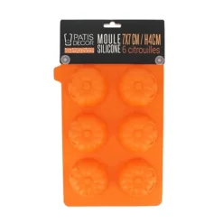 Moule silicone 6 citrouilles 3D-Cerf Dellier Sale