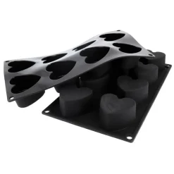 Moule silicone 8 coeurs profonds-Cerf Dellier Online