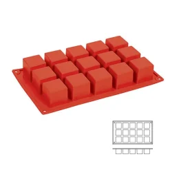 Moule silicone 15 cubes-Cerf Dellier Best