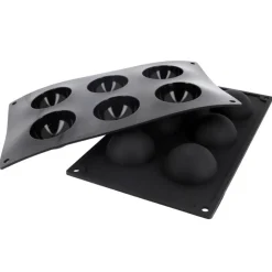 Moule silicone 6 demi-sphères Ø 6 cm-Cerf Dellier