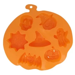 Moule Silicone 7 Empreintes Sujets d'Halloween - Ø 25,5 cm-Cerf Dellier Online