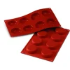 Moule silicone 8 flans 6 cm-Cerf Dellier Clearance