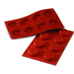 Moule silicone 8 flans 6 cm-Cerf Dellier Clearance
