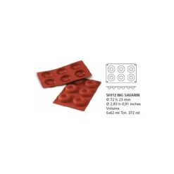 Moule silicone 6 grands savarins-Cerf Dellier Discount