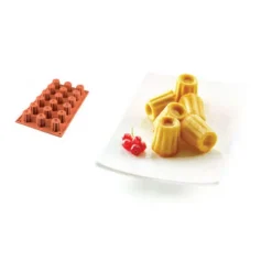 Moule silicone 18 mini cannelés bordelais-Cerf Dellier New