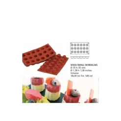 Moule silicone 18 mini cannelés bordelais-Cerf Dellier New