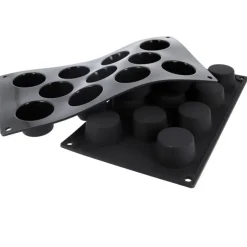 Moule silicone 11 mini muffins Ø51 mm-Cerf Dellier Clearance