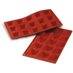 Moule silicone 15 mini pyramides-Cerf Dellier Outlet