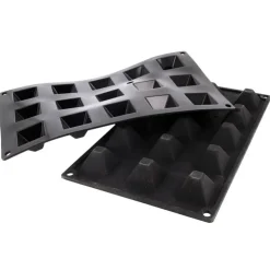 Moule silicone 15 mini pyramides-Cerf Dellier Outlet