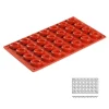 Moule silicone 28 mini savarins ovales-Cerf Dellier Hot