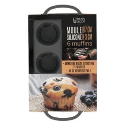 Moule silicone 6 muffins Ø 7 cm-Cerf Dellier Outlet
