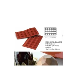 Moule silicone 18 petits diamants-Cerf Dellier Outlet