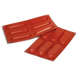 Moule silicone 6 rectangles arrondis-Cerf Dellier Best