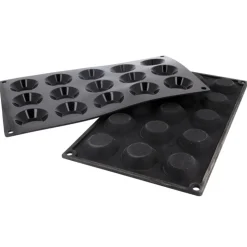 Moule silicone mini-tartelettes 15 x Ø 4,5 cm-Cerf Dellier Sale