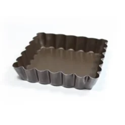 Moules à tartelettes carrés antiadhésifs (x6)-Cerf Dellier Best