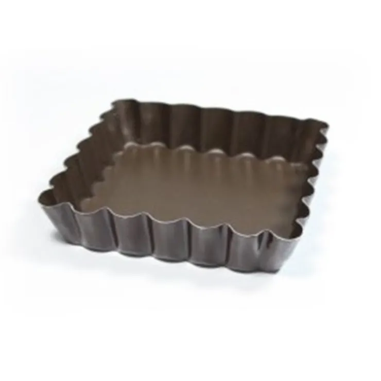 Moules à tartelettes carrés antiadhésifs (x6)-Cerf Dellier Best