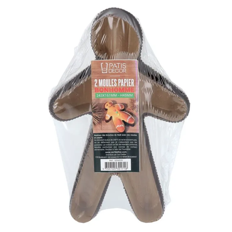 Moules de cuisson bonhomme (x2)-Cerf Dellier Clearance